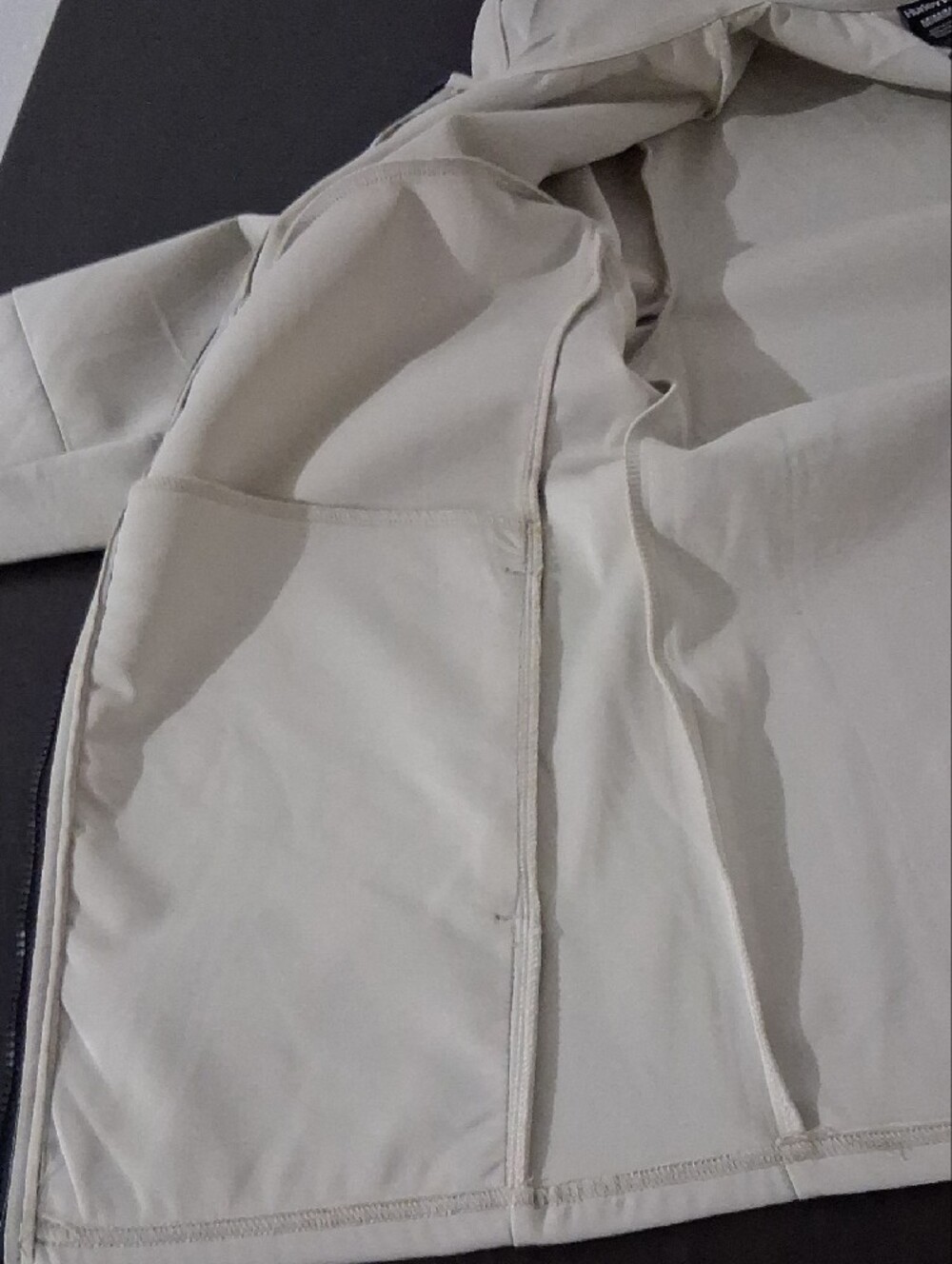Hurley Bone Zip-Up Hoodie with Black Trim - Picture 12 of 12